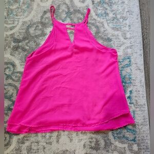 Mine Hot Pink Sleeveless Top